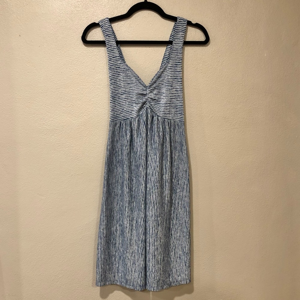 Blue/white Striped Dress